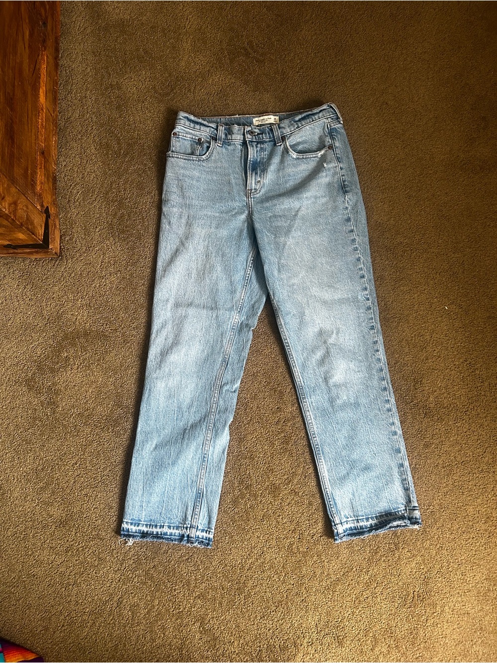 Abercrombie & Fitch Light Blue Straight Leg Jeans